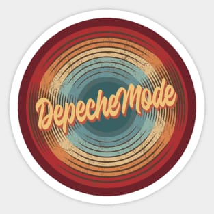 Depeche Mode Vintage Circle Sticker